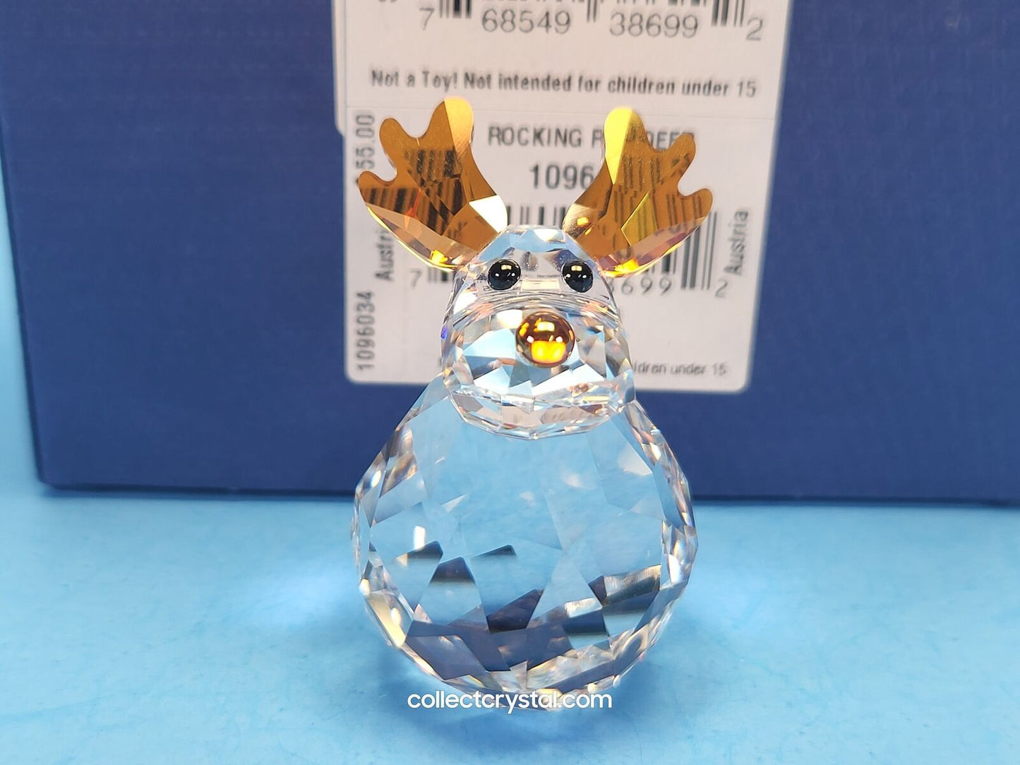 Rocking Reindeer Figurine 1096034 Mib Complete with Free Shipping