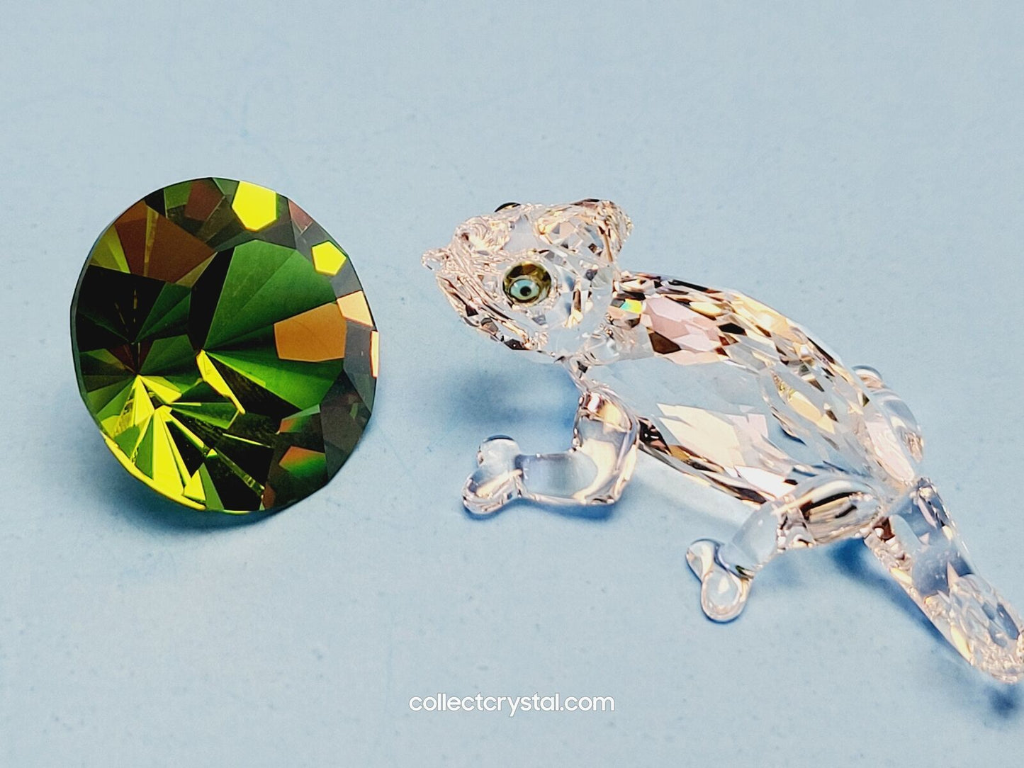 Chameleon lizard CHAMELEON Figurine with COLOR CHATON 291134