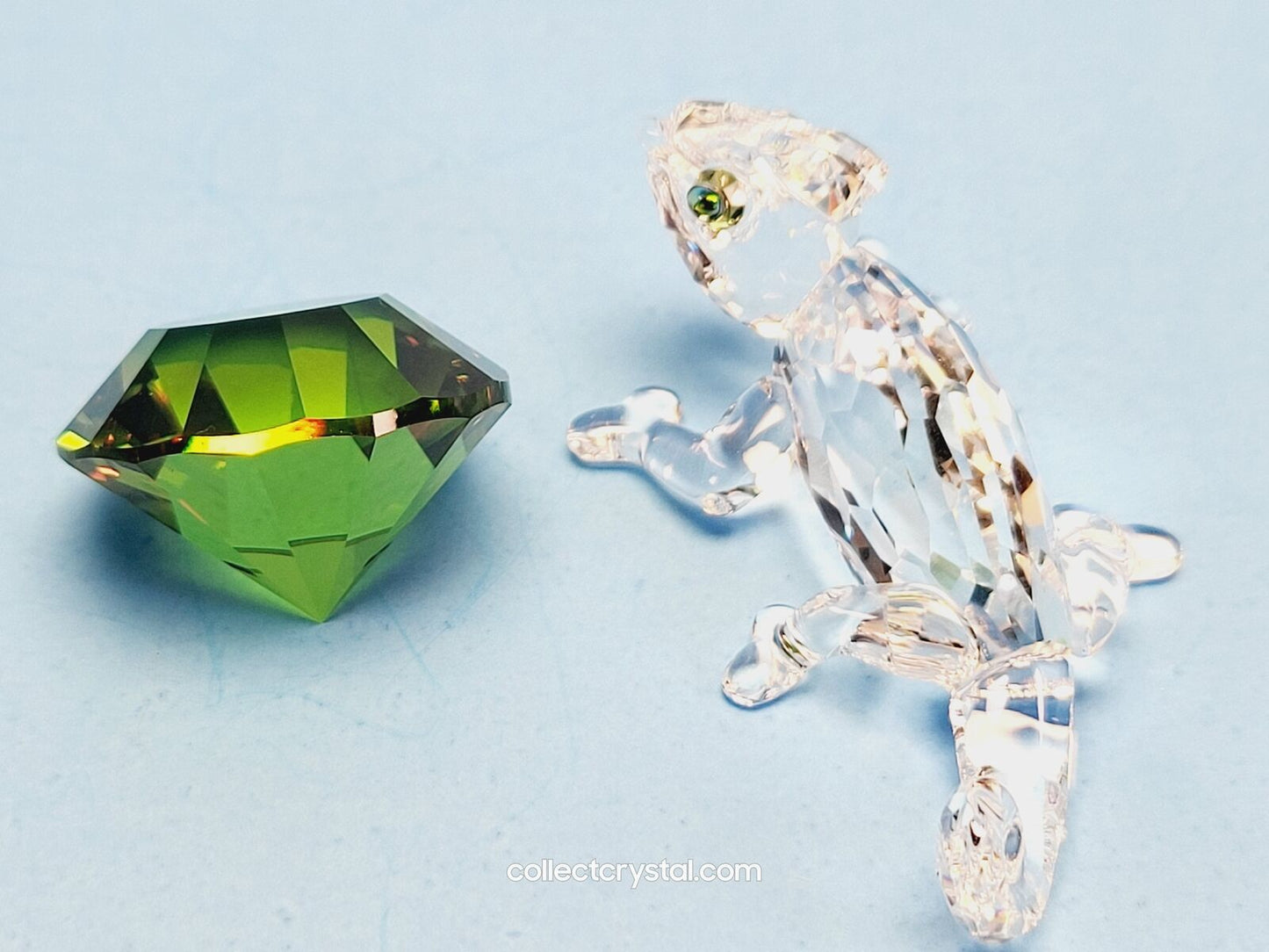 Chameleon lizard CHAMELEON Figurine with COLOR CHATON 291134