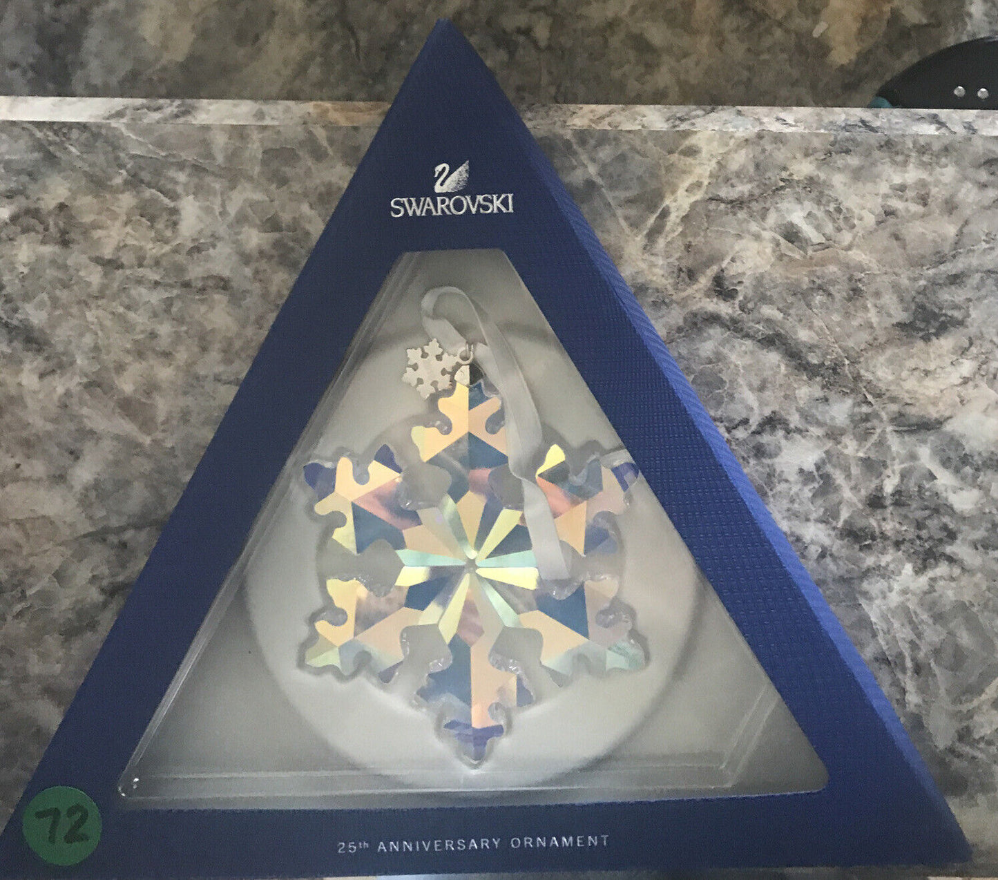 Swarovski-2016-25th-Anniversary-Christmas-Ornament-X-Lg-LE-Aurora-Borealis 5258537