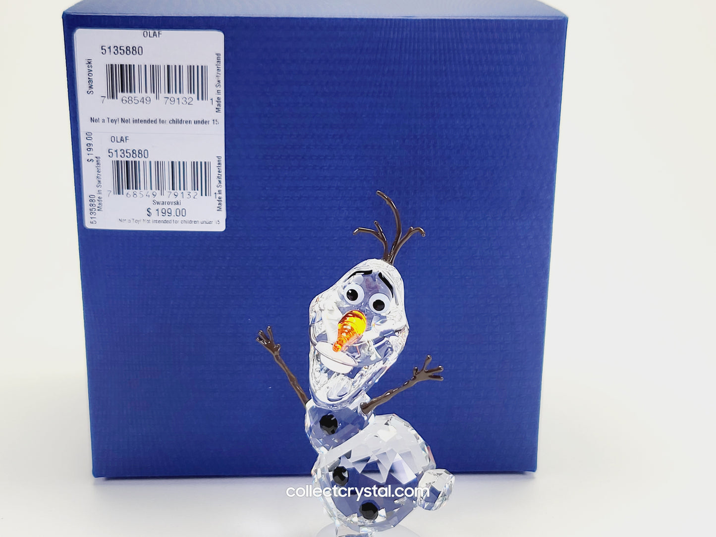 Disney Olaf Snowman Crystal Frozen Movie Figurine # 5135880