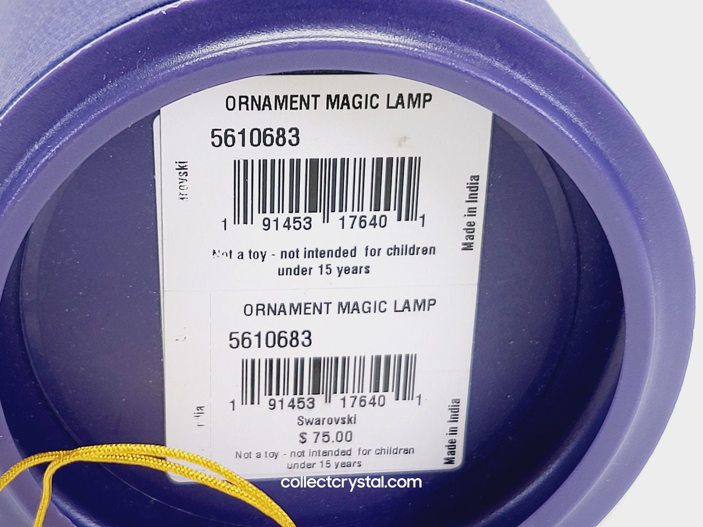 DISNEY ALADDIN – MAGIC LAMP ORNAMENT 5610683