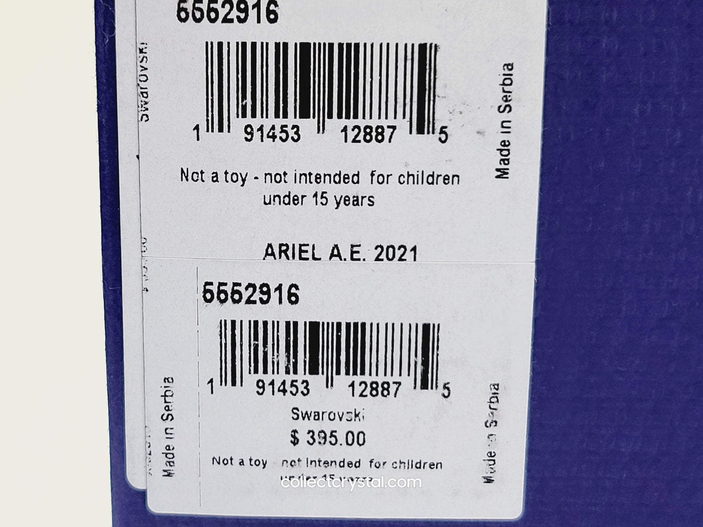 Disney The Little Mermaid Ariel Lmtd Ed 2021 Crystal Figurine #5552916