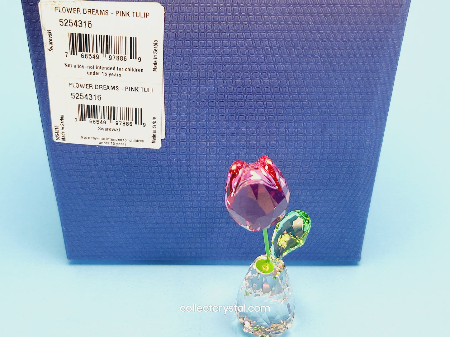 Flower Dreams Pink Tulip Crystal Ornament 5254316