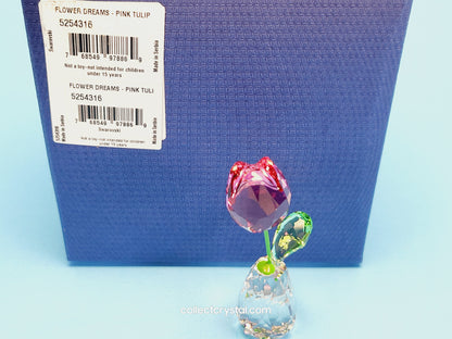 Flower Dreams Pink Tulip Crystal Ornament 5254316