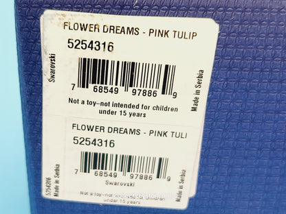 Flower Dreams Pink Tulip Crystal Ornament 5254316