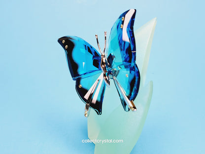 Paradise Crystal Butterfly Figurine, Ambur Turquoise # 622735