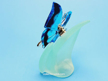 Paradise Crystal Butterfly Figurine, Ambur Turquoise # 622735