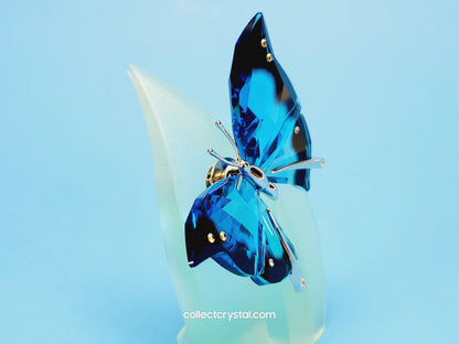 Paradise Crystal Butterfly Figurine, Ambur Turquoise # 622735