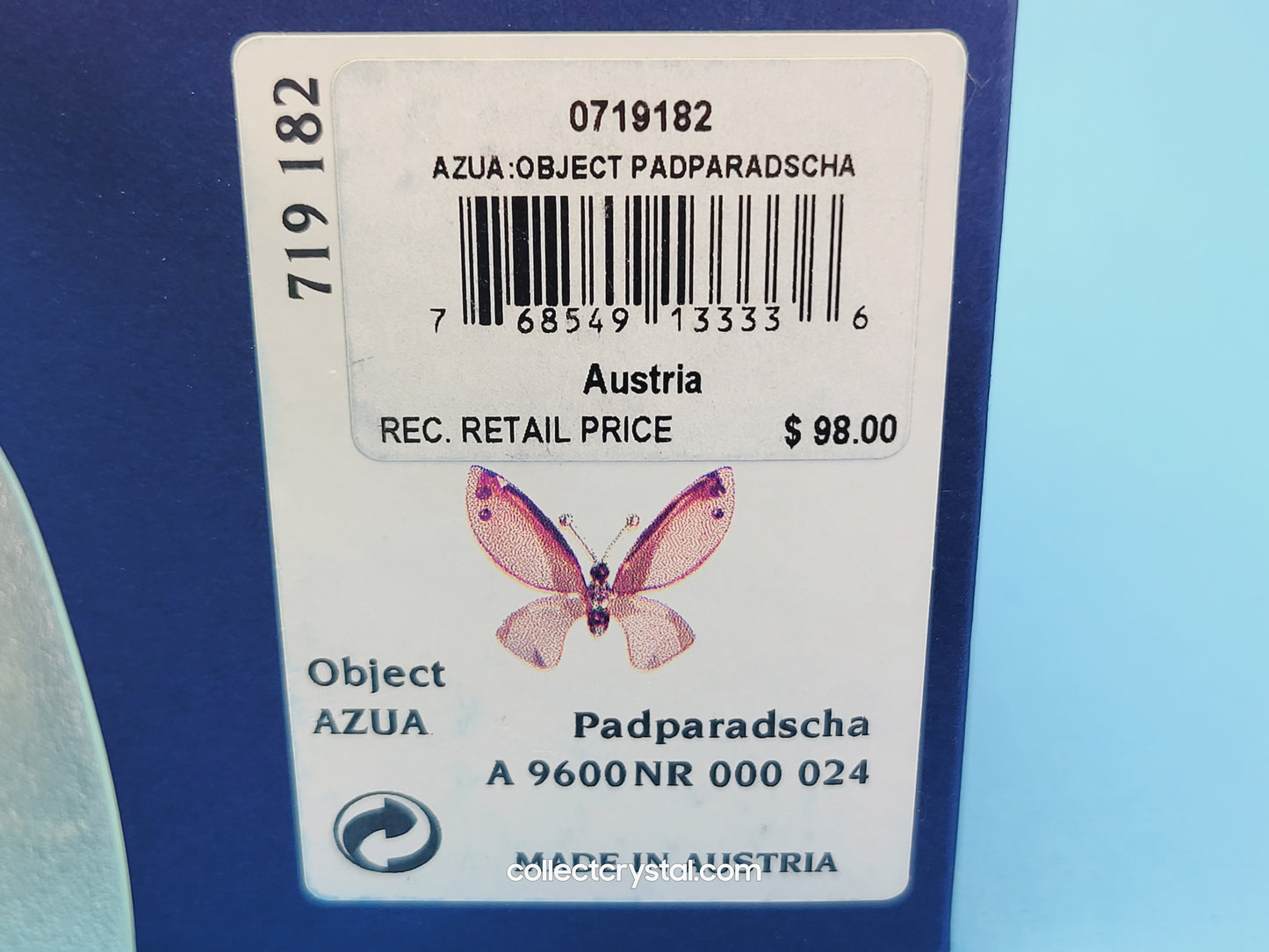 Paradise BUTTERFLY AZUA with leaf # 719182 PADPARDSCHA