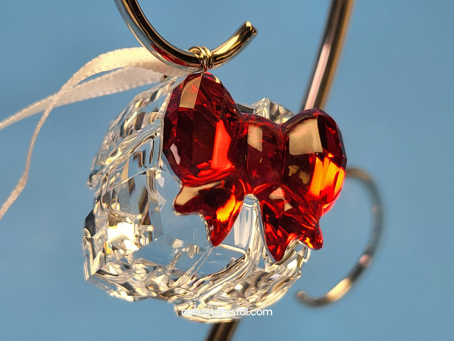 Christmas Gift Ornament w Red Bow # 5223258