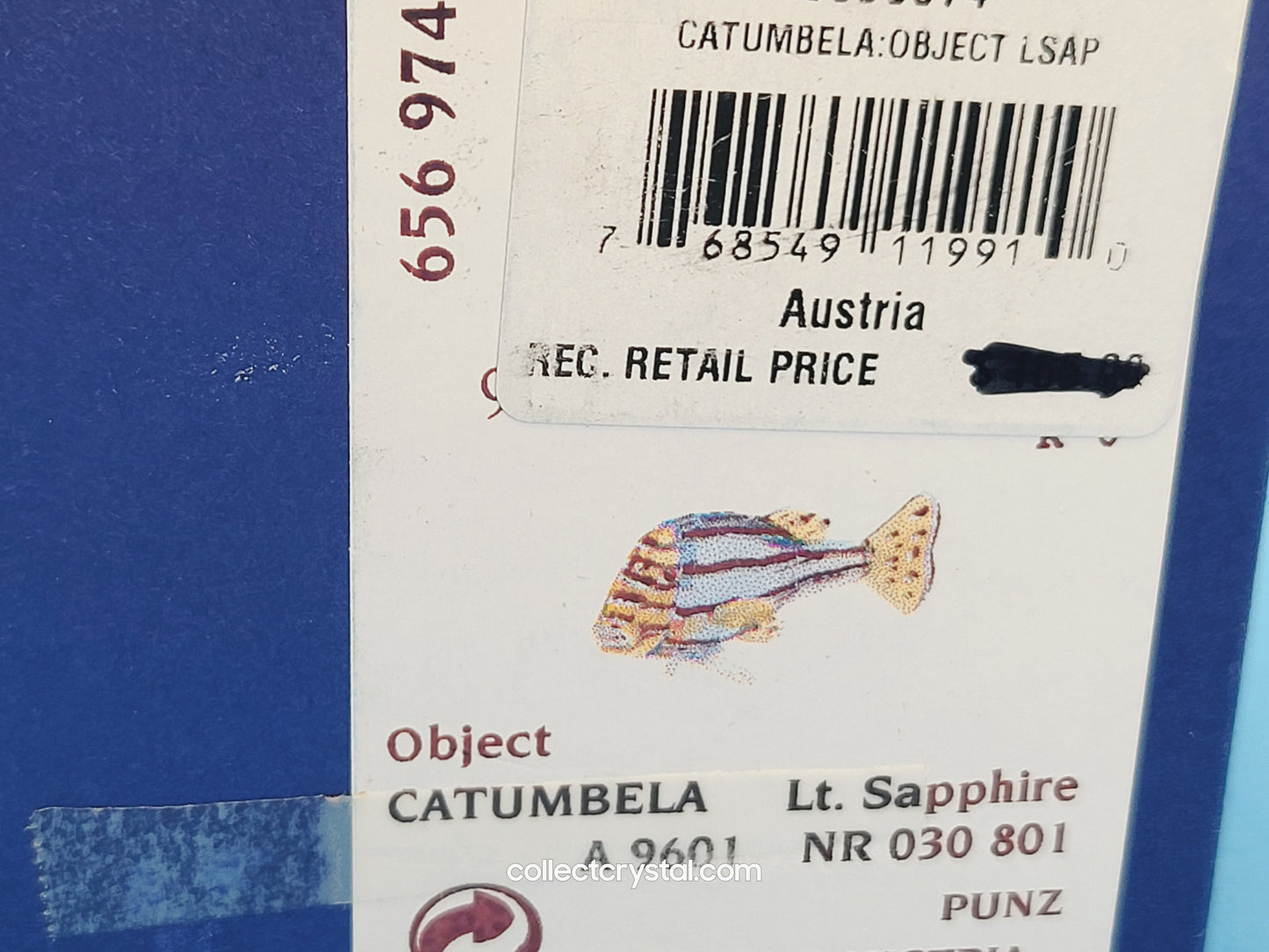 PARADISE FISH AND SOUTH SEA – OBJECT CATUMBELA LIGHT SAPPHIRE 656974