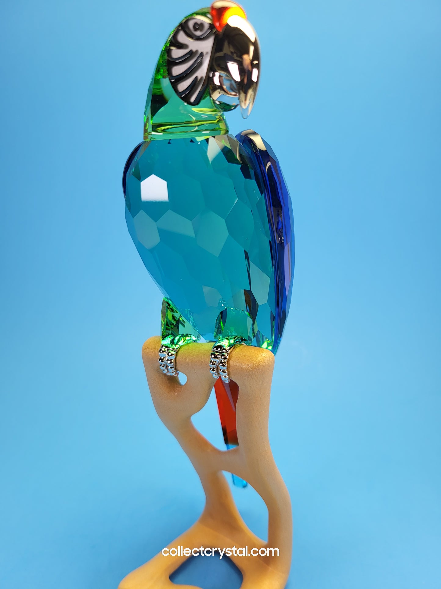 Macaws Paradise Parrot Chrome Green Bird 685824 Figurine