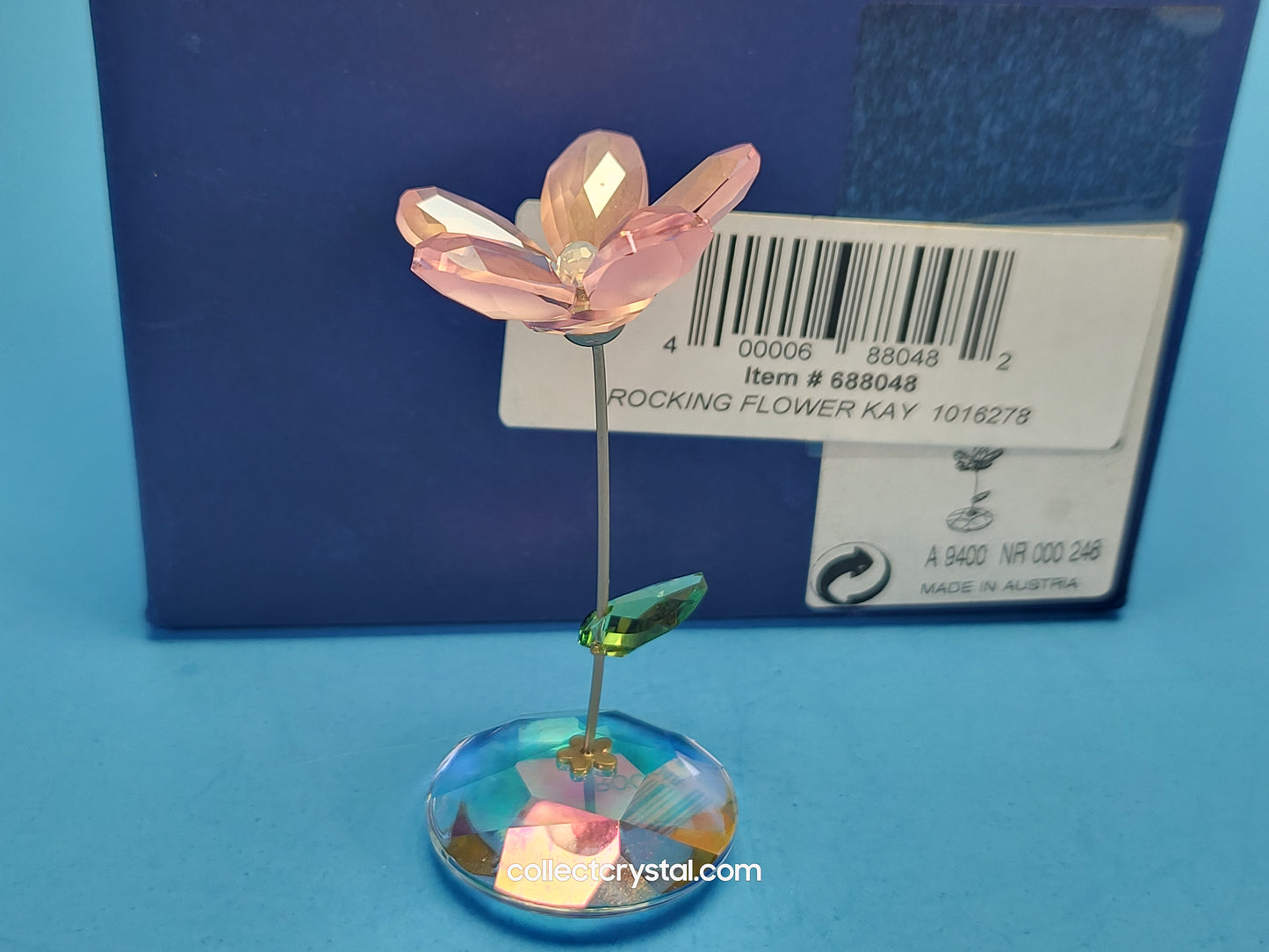 Rocking Flower Figurine Pink Kay Flower # 1016278