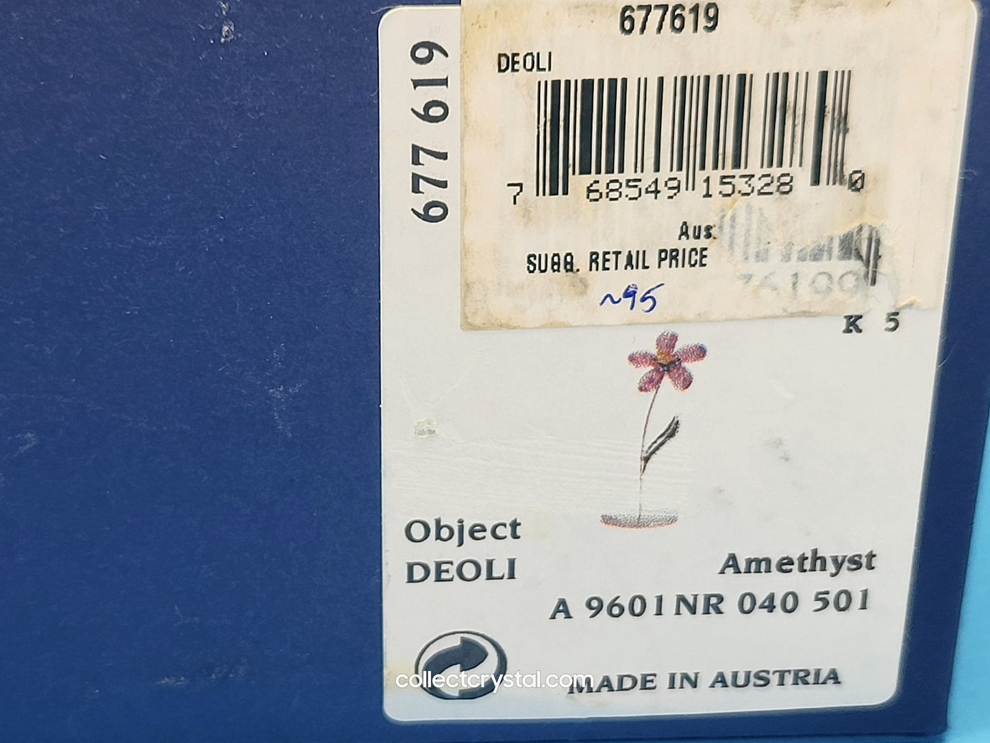 Paradise Deoli Purple Amethyst flower # 677619 mib