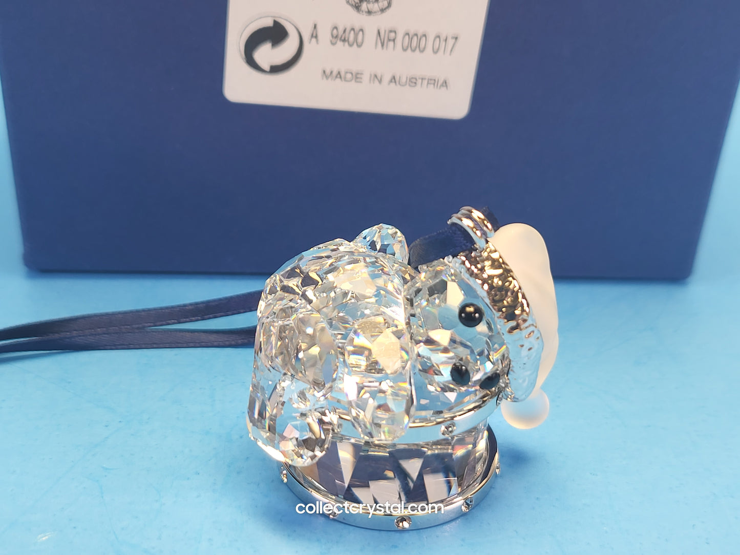 Christmas Kris Bear Ornament on Drum 718989 With Ribbon