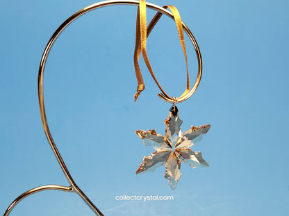 SWAROVSKI 2015 CHRISTMAS ORNAMENT GOLD SCS LITTLE 5135931