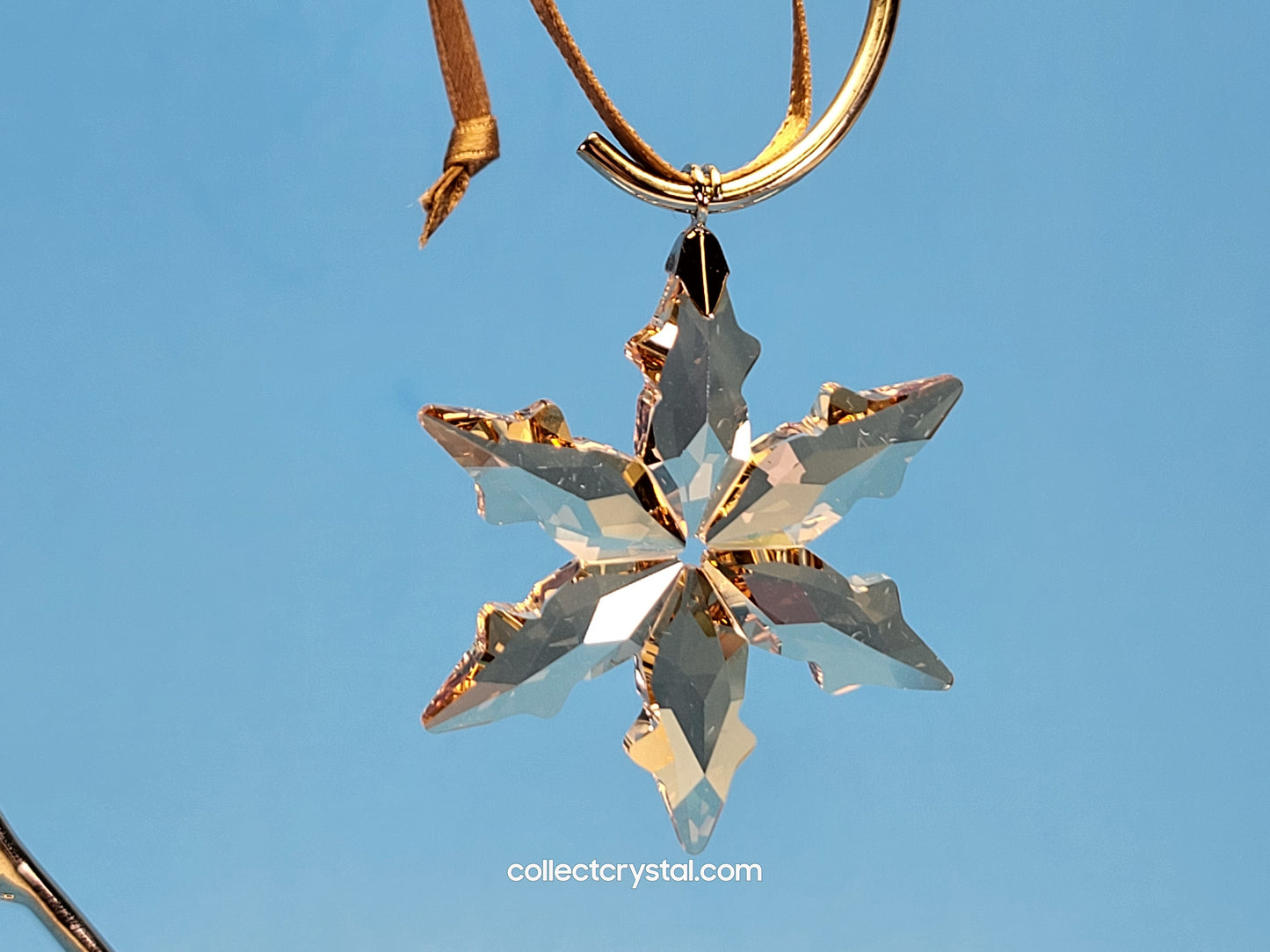 SWAROVSKI 2015 CHRISTMAS ORNAMENT GOLD SCS LITTLE 5135931