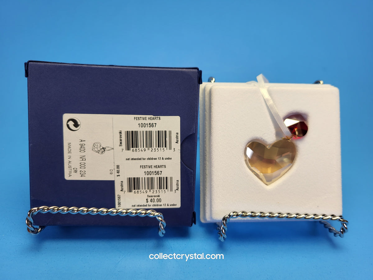 Festive Heart Ornament # 1001567 Mib Complete