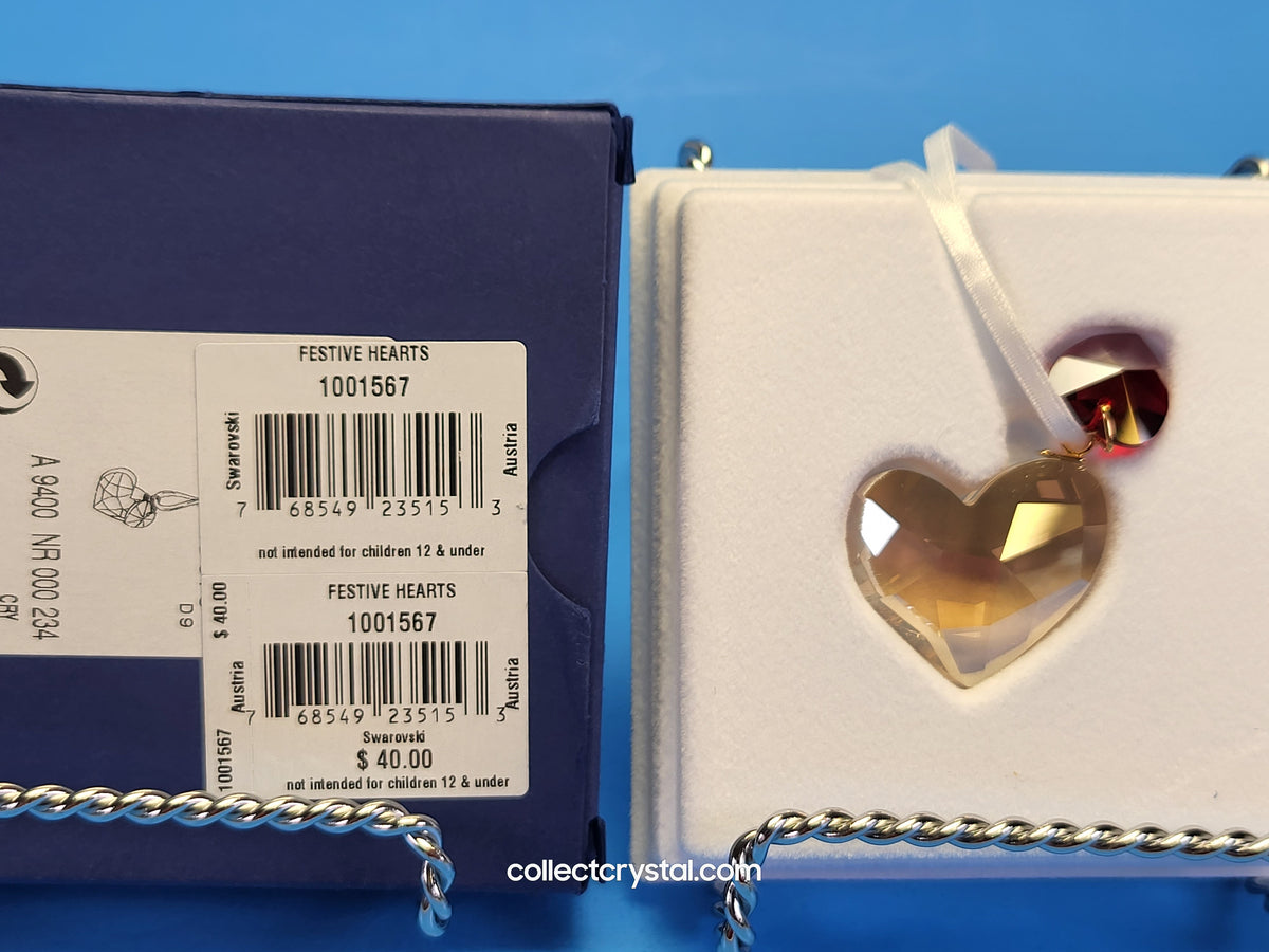 Festive Heart Ornament # 1001567 Mib Complete