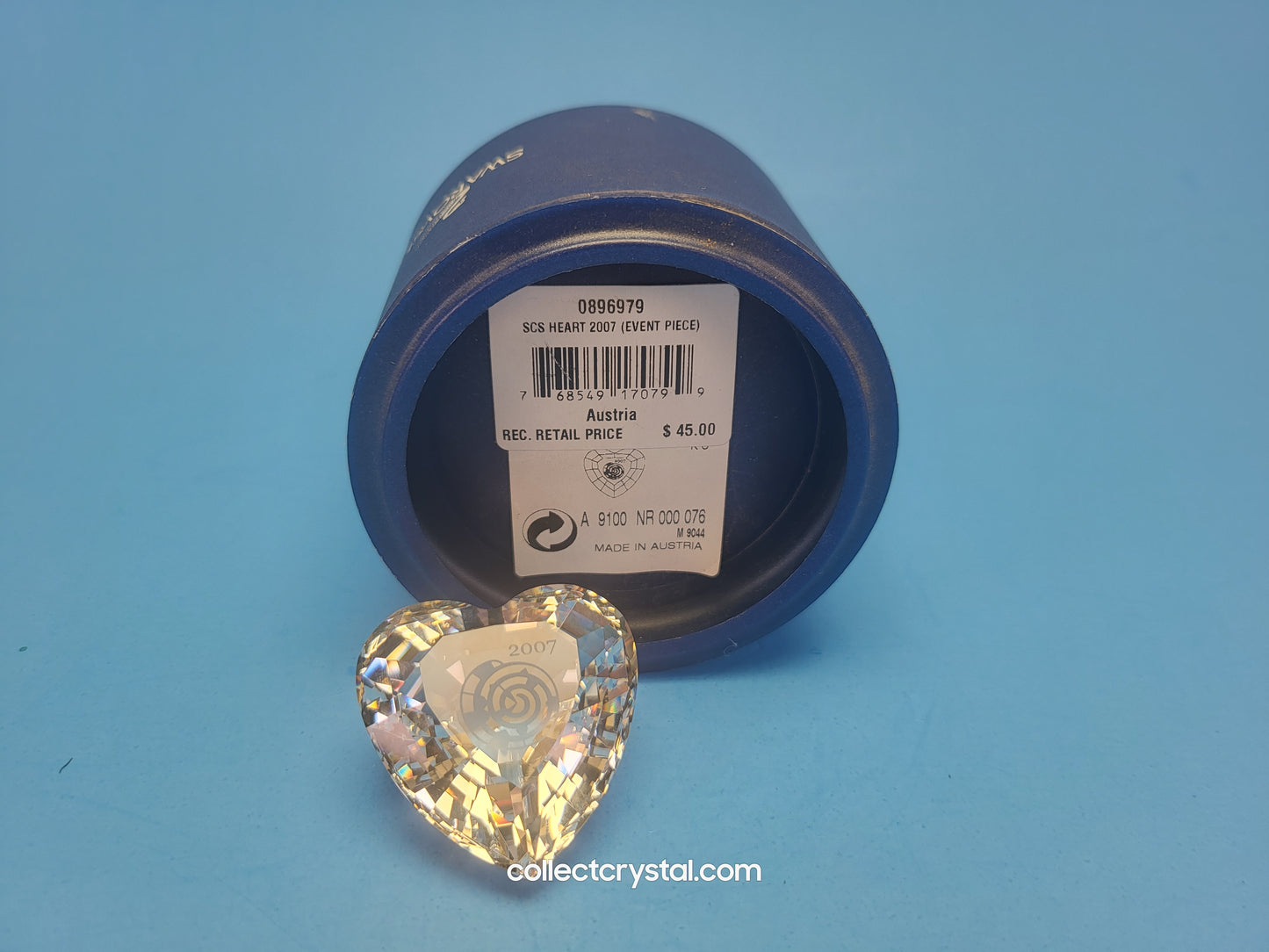 SCS 2007 Community Event HEART DIAMOND PAPERWEIGHT # 896979