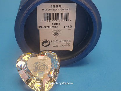 SCS 2007 Community Event HEART DIAMOND PAPERWEIGHT # 896979