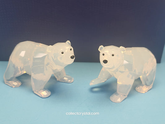 SWAROVSKI 2011 ANNUAL EDITION COMPANION POLAR BEAR CUBS # 1080774 WHITE OPAL