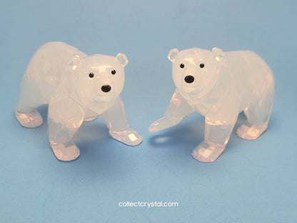 SWAROVSKI 2011 ANNUAL EDITION COMPANION POLAR BEAR CUBS # 1080774 WHITE OPAL