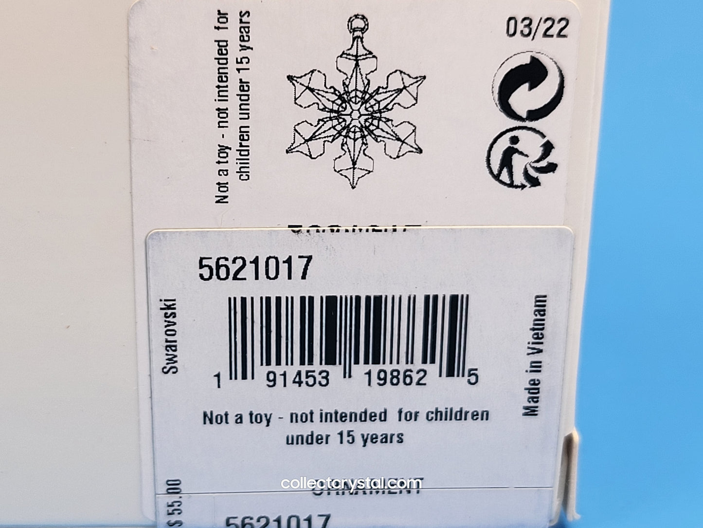 SWAROVSKI 2022 CHRISTMAS ORNAMENT LITTLE 5621017