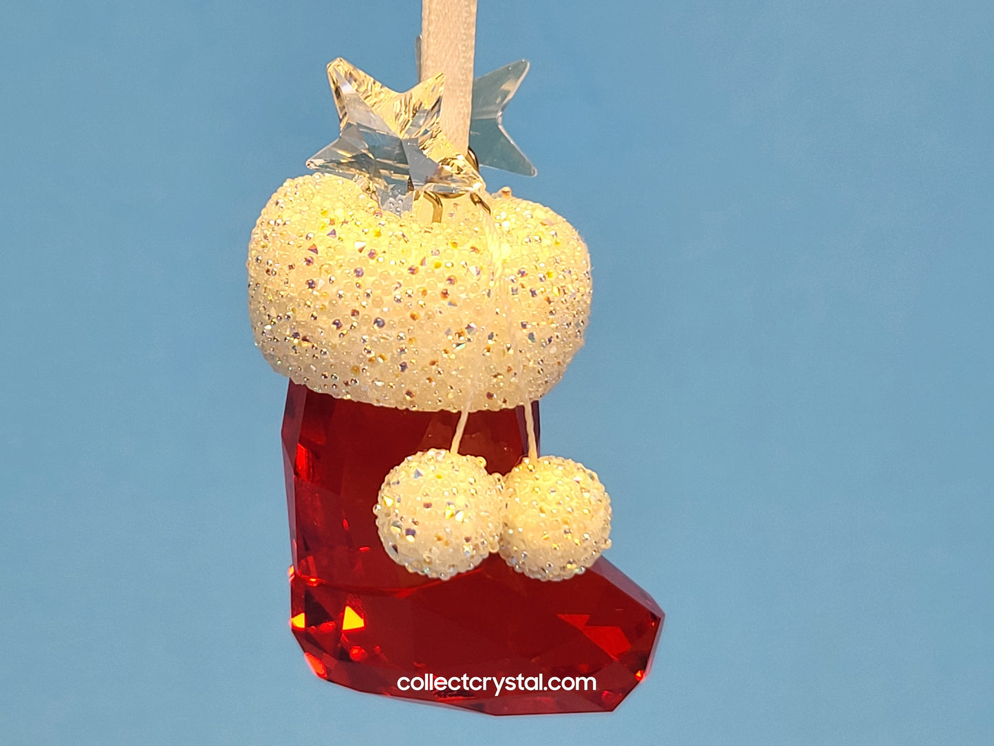 SWAROVSKI CHRISTMAS ORNAMENT – SANTA’S STOCKING (2008 ISSUE) 944872