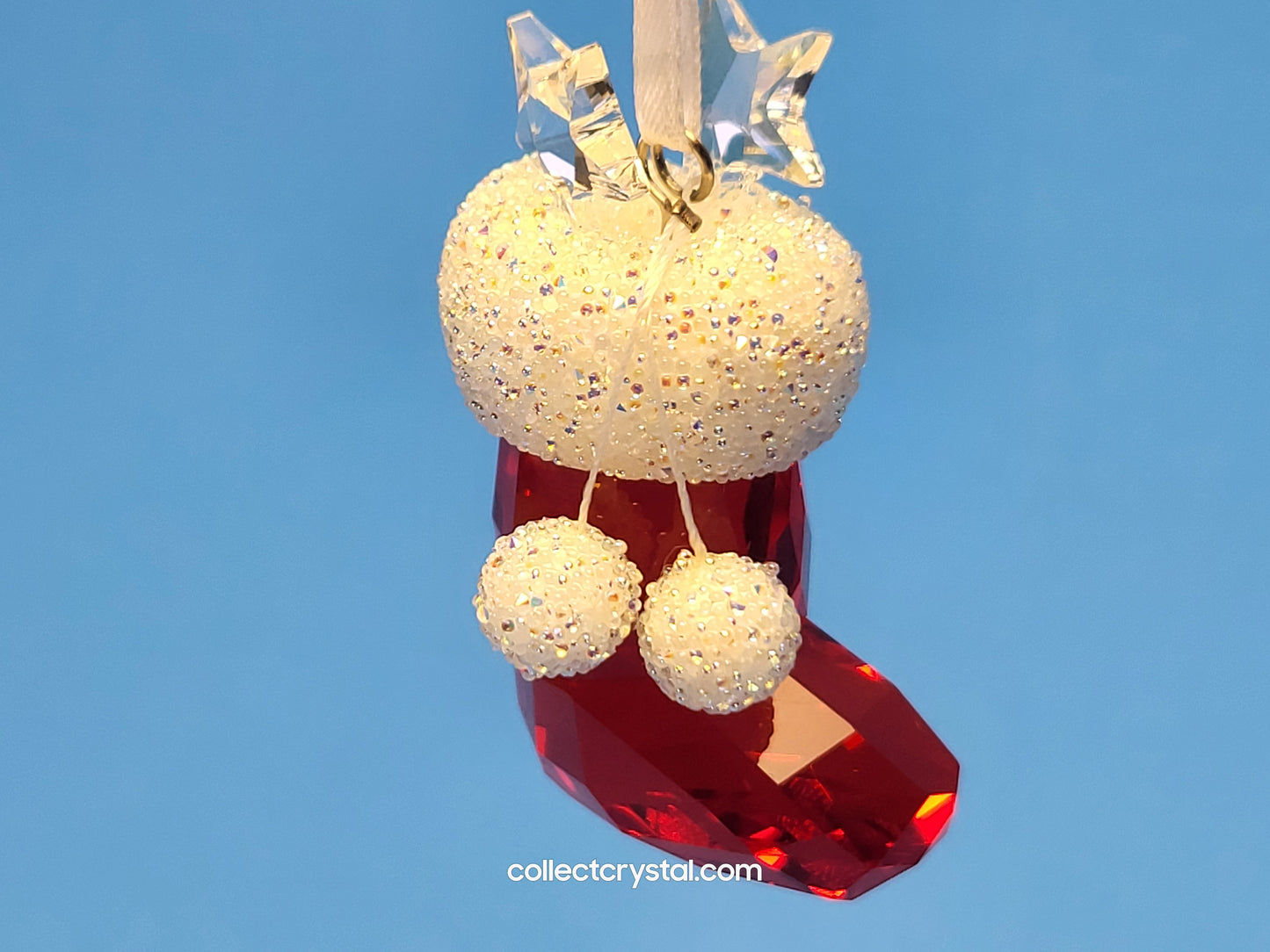 SWAROVSKI CHRISTMAS ORNAMENT – SANTA’S STOCKING (2008 ISSUE) 944872