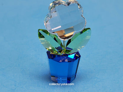 Happy Flowers # 296598 Clear Flower Blue Pot