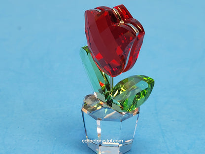 Happy Flowers Red Tulip Flower in Clear Pot # 657109