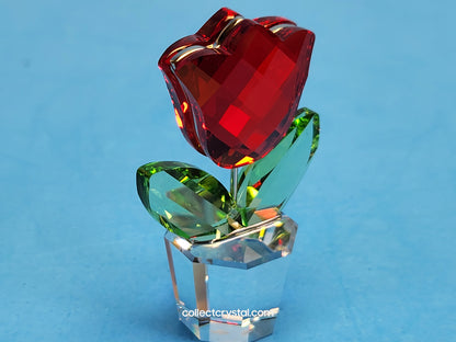 Happy Flowers Red Tulip Flower in Clear Pot # 657109
