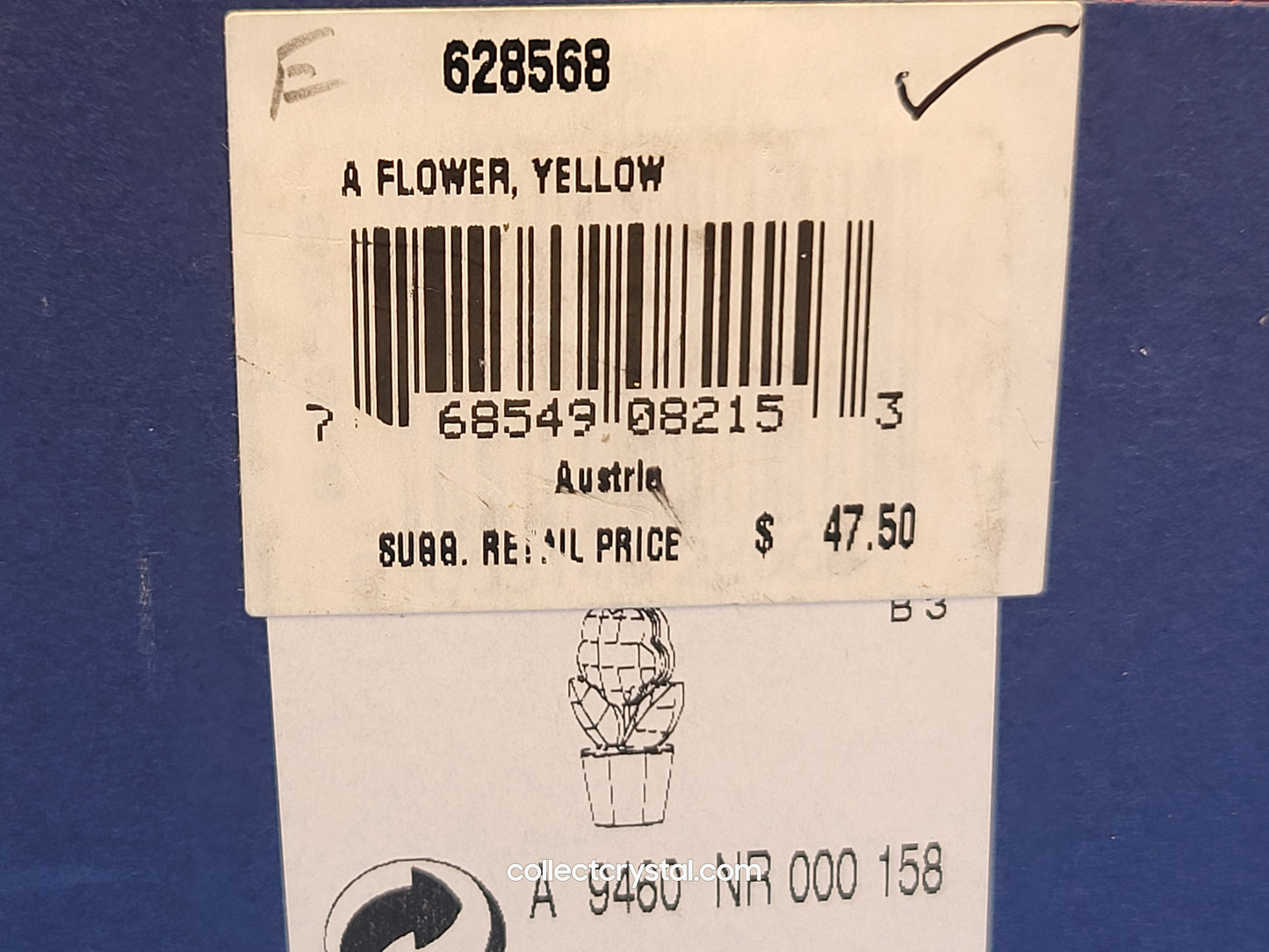 Happy Flower Crystal Moment Sparkling Treasures Yellow Flower # 628568