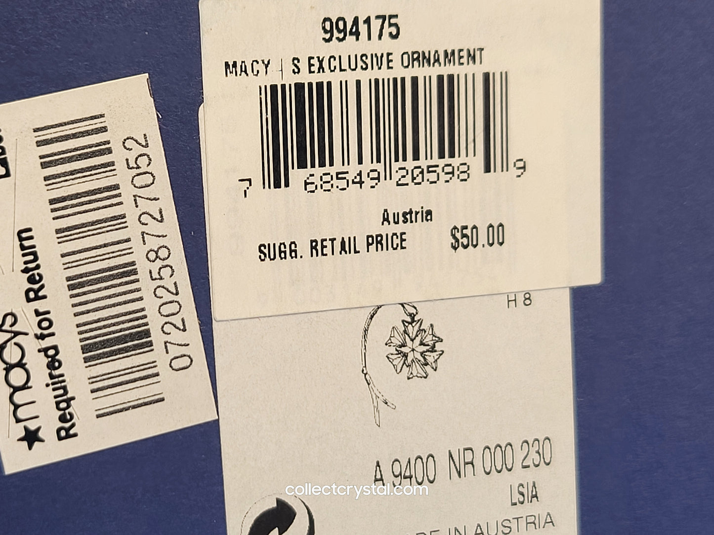 2007 LITTLE STAR Christmas ORNAMENT 884869