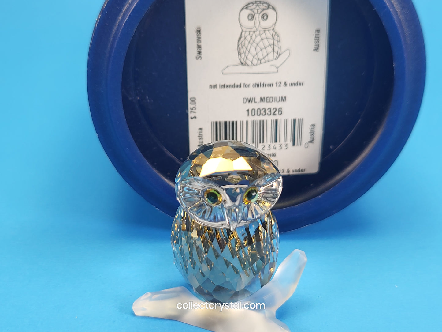 Owl Brown Medium Figurine Signed by Designer # 1003326