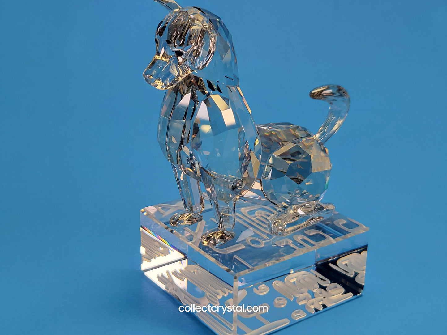 Chinese Zodiac DOG Silver Shade Crystal Figurine # 996419