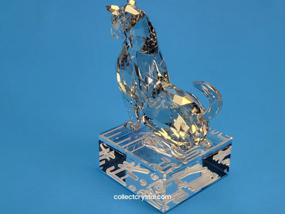 Chinese Zodiac DOG Silver Shade Crystal Figurine # 996419