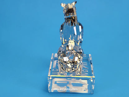 Chinese Zodiac DOG Silver Shade Crystal Figurine # 996419