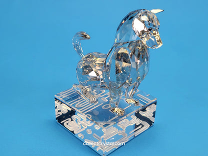 Chinese Zodiac DOG Silver Shade Crystal Figurine # 996419