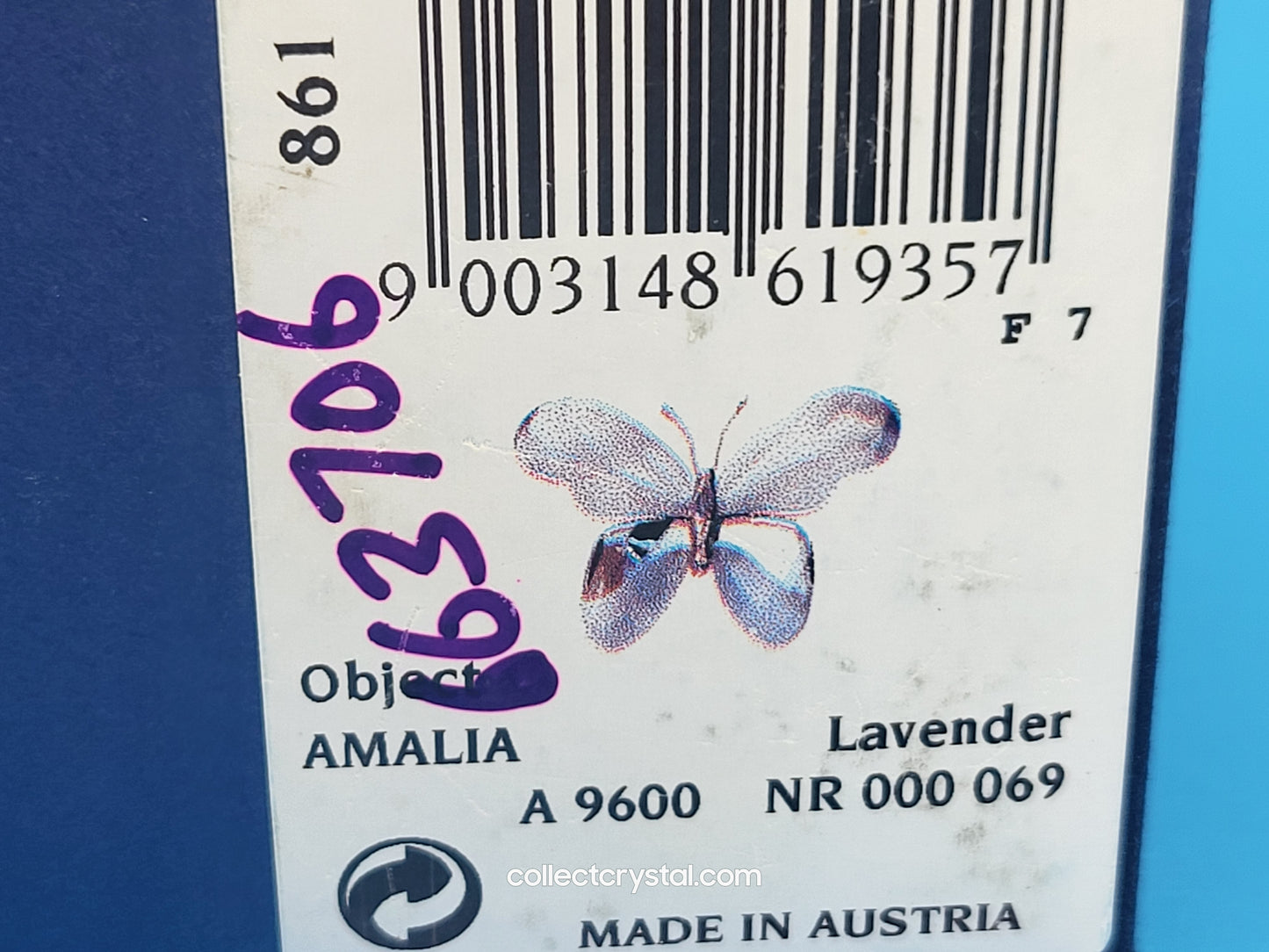 PARADISE BUGS OBJECT – BUTTERFLY AMALIA LAVENDER 861935
