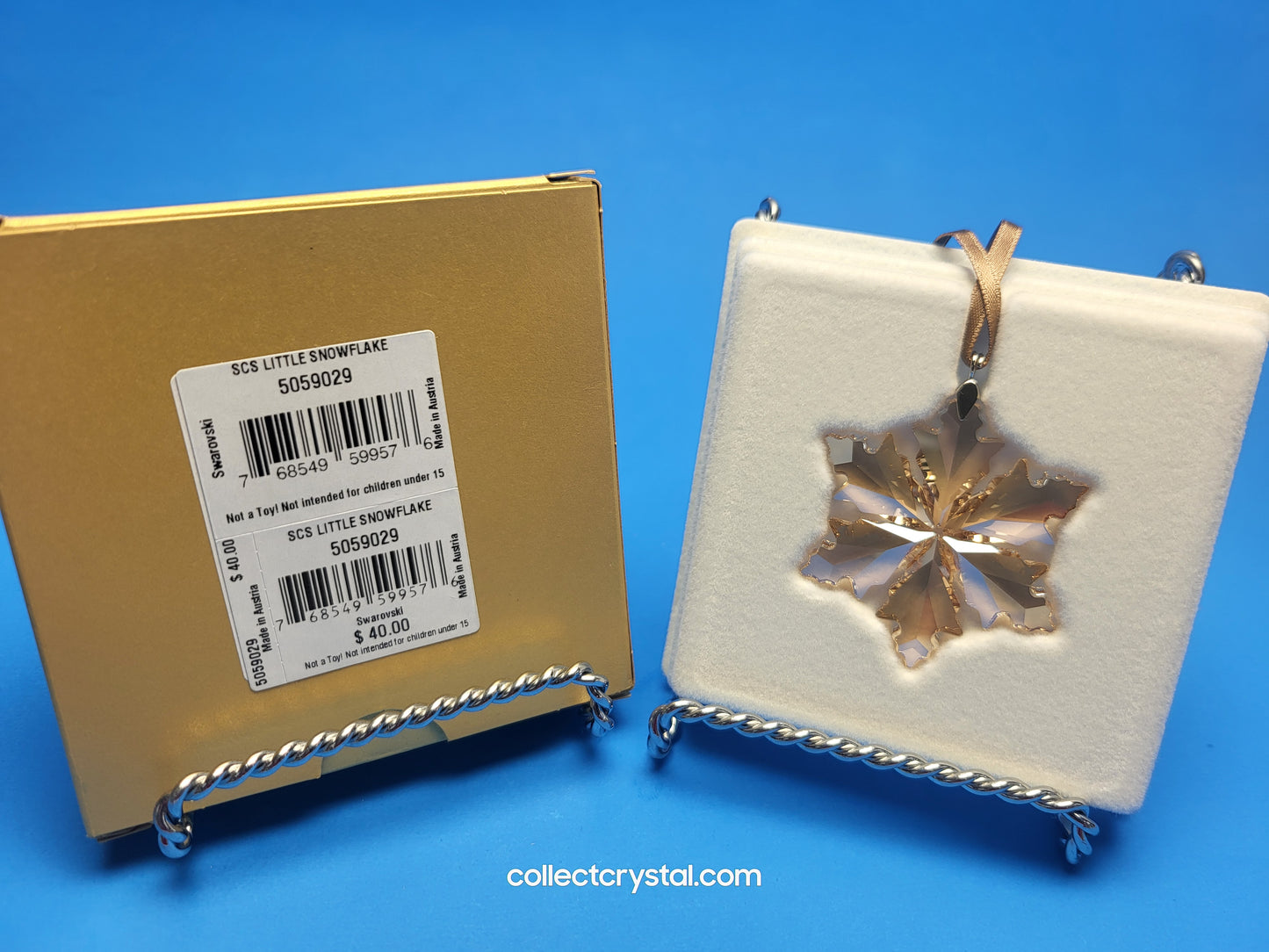 SWAROVSKI 2014 CHRISTMAS ORNAMENT GOLD SCS LITTLE 5059029