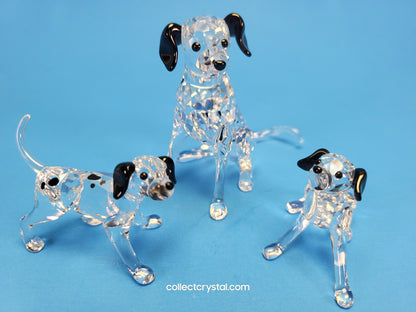Dalmations Dogs - Set of 3 Mother & standing and sitting Puppies -628909, 628947, & 628948