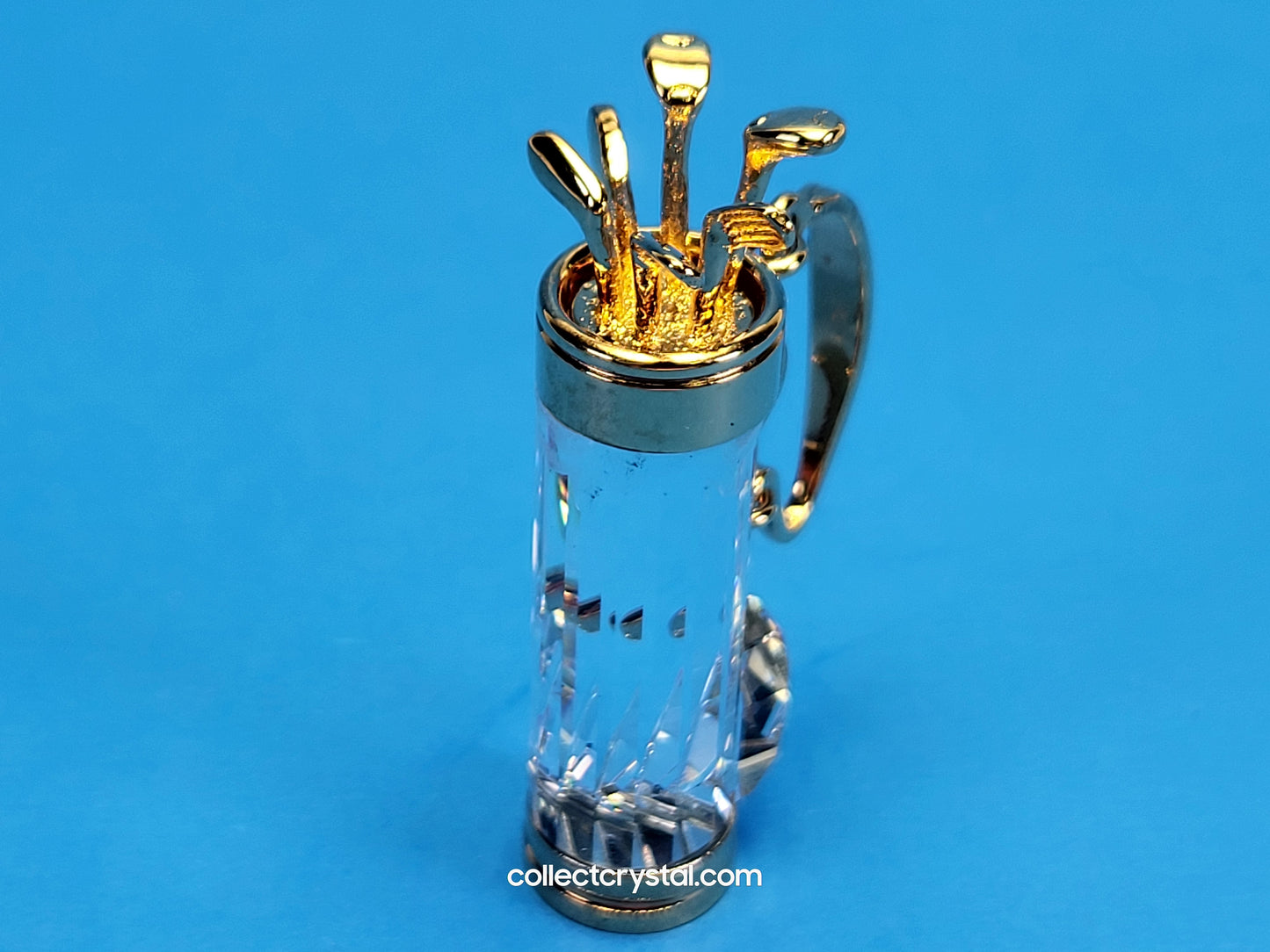 Swarovski Figurine Crystal Memories -Golf Bag and clubs  Gold 171200