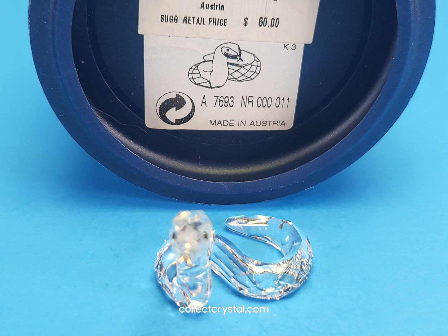 Swarovski Crystal Figurine 625190 Zodiac Snake