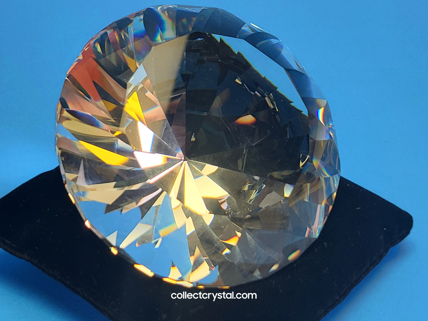 PAPERWEIGHT – CHATON SWIRLED / WAVY FACETS 238167
