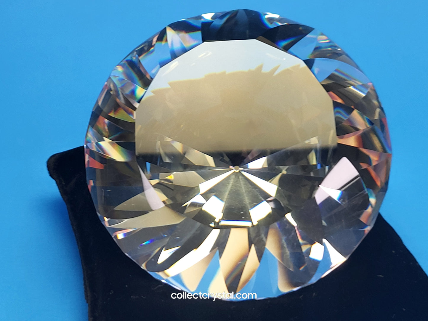 PAPERWEIGHT – CHATON SWIRLED / WAVY FACETS 238167