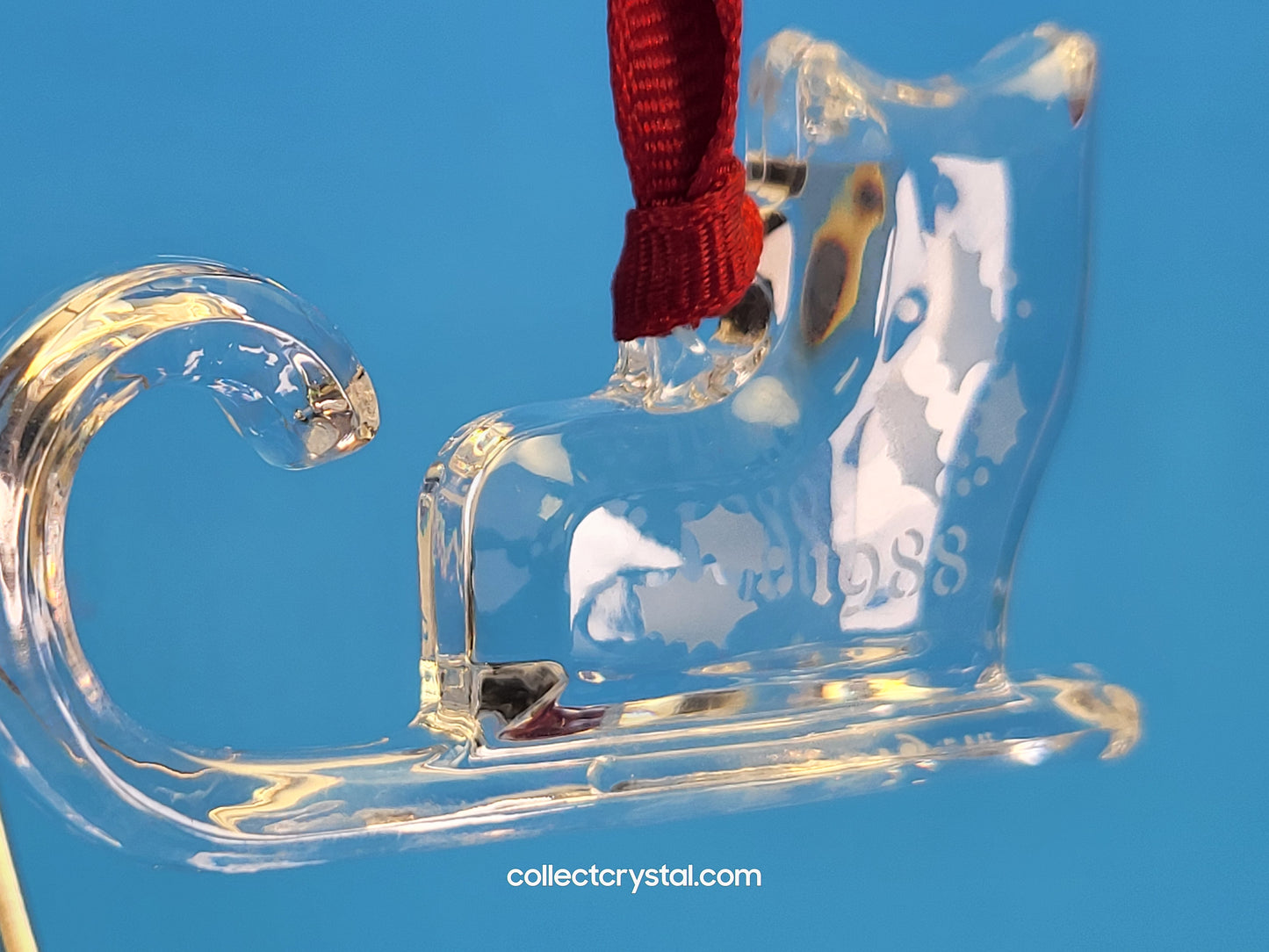Orrefors Sleigh Ornament 1988