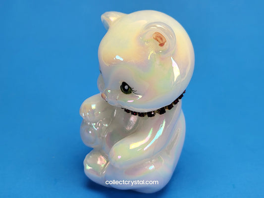 Fenton opal sitting teddy bear